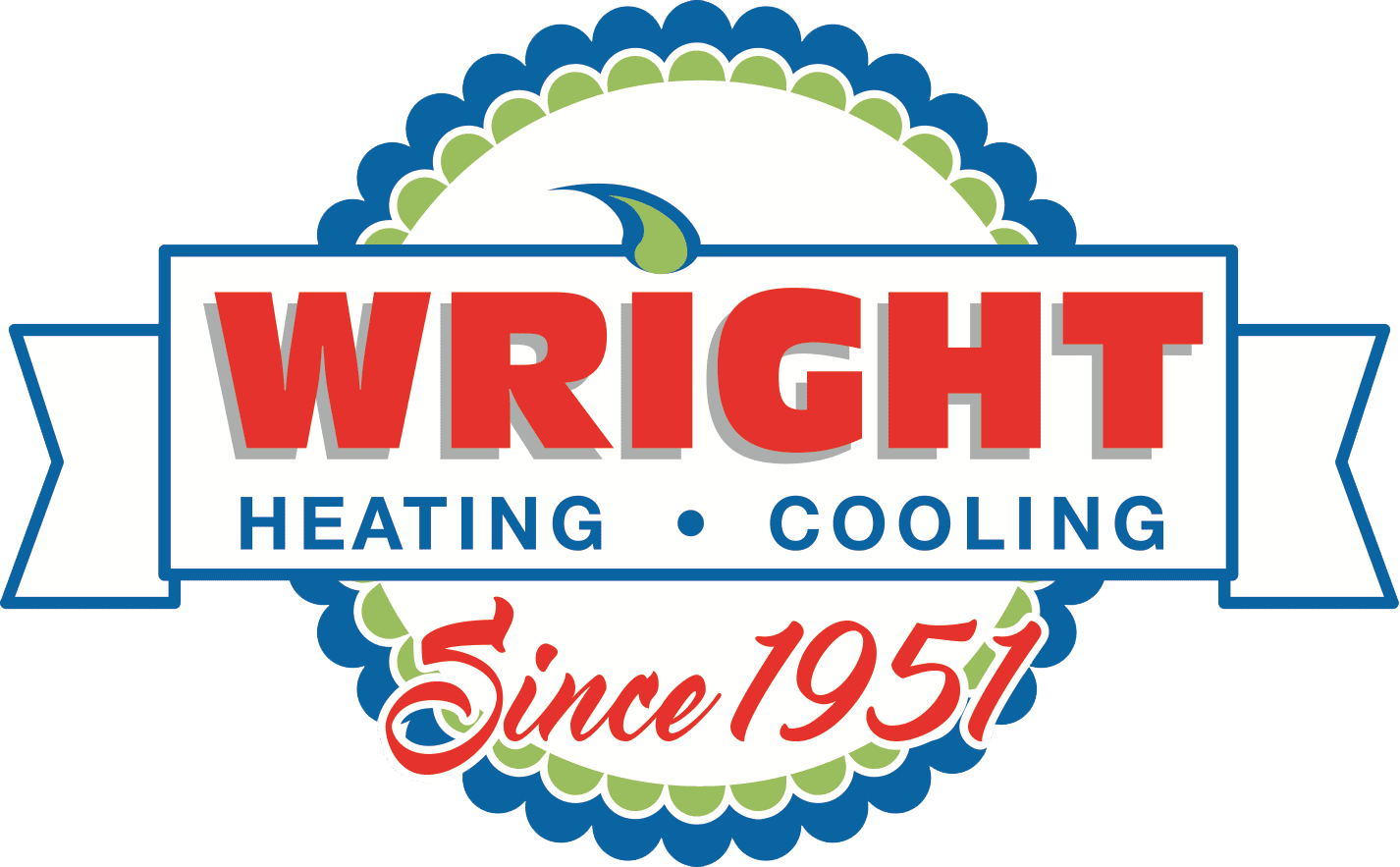 Wright Heating Logo